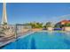 Resort-style pool featuring a cascading waterfall feature at 200 W Sahara Ave # 3009, Las Vegas, NV 89102