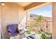 Balcony with outdoor seating and mountain views, providing a relaxing spot at 2110 Los Feliz St # 2075, Las Vegas, NV 89156