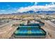 Community aerial view featuring multiple tennis courts surrounded by well-maintained landscaping at 2386 Amana Dr, Henderson, NV 89044