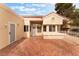 Inviting home courtyard with brick flooring, providing an excellent transition to the front door at 2553 Showcase Dr, Las Vegas, NV 89134