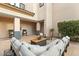 Serene outdoor patio with comfortable seating, offering a peaceful retreat for relaxation and socializing at 2768 Tyndrum Ave, Henderson, NV 89044