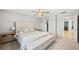 Spacious main bedroom includes a walk-in closet and ceiling fan at 2816 Turnstone Ridge St, Henderson, NV 89044