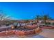 Backyard featuring a tiered garden and fountain at 3002 Hickory Valley Rd, Henderson, NV 89052