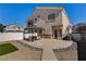 Wonderful backyard includes a stone patio with gazebo, privacy fence, and rock landscaping at 3313 Jamaica Princess Pl # 3, North Las Vegas, NV 89084