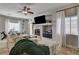 Comfortable living room with a fireplace, creating an inviting atmosphere at 3313 Jamaica Princess Pl # 3, North Las Vegas, NV 89084