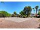 Volleyball court with surrounding green trees, perfect for outdoor fun and recreational activities at 3313 Jamaica Princess Pl # 3, North Las Vegas, NV 89084