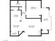 Floorplan featuring kitchen, living room, bedroom, bathroom, laundry, and balcony at 3550 Bay Sands Dr # 3020, Laughlin, NV 89029