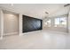 Dining room with a modern chandelier and a custom accent wall at 3892 Pasilla Ave, Las Vegas, NV 89118