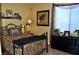 A comfortable bedroom features a decorative bed frame and accent lighting at 4047 Cougar Falls Ct, North Las Vegas, NV 89085