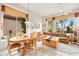 Charming breakfast nook with large windows and comfortable seating area at 482 Bonnie Brook Pl, Henderson, NV 89012