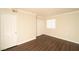 Spacious bedroom with hardwood floors, closet, and fresh paint at 5000 Indian River Dr # 475, Las Vegas, NV 89103