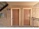 Condo entryway with two exterior doors, each labeled with unit numbers at 5000 Indian River Dr # 475, Las Vegas, NV 89103