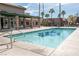 This is a full and clear view of a condo complex pool on a sunny day at 5000 Indian River Dr # 475, Las Vegas, NV 89103