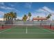 Well-kept community tennis court surrounded by palm trees, promoting an active lifestyle at 5000 Indian River Dr # 475, Las Vegas, NV 89103