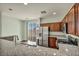 The kitchen features granite countertops, stainless steel appliances, and dark wood cabinets at 576 Bayo Canyon Ct, Henderson, NV 89015