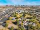 Overhead shot showing park and recreational areas including playground, picnic pavilions, and sand volleyball at 6250 W Flamingo Rd # 28, Las Vegas, NV 89103