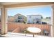 Balcony view of backyard and neighboring houses at 6487 W Levi Ave, Las Vegas, NV 89141