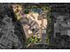 An aerial view shows the layout of the house which includes a pool, gym, and primary bed & bath at 23 Quiet Moon Ln, Las Vegas, NV 89135