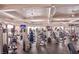 A fitness center showcasing treadmills, elliptical machines and weight lifting machines at 257 Via Franciosa Dr, Henderson, NV 89011