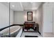 Elegant bathroom showcasing a soaking tub and a modern vanity at 2700 Las Vegas Blvd # 3507, Las Vegas, NV 89109