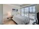 Bright bedroom with floor-to-ceiling windows offering panoramic city views at 2700 Las Vegas Blvd # 3507, Las Vegas, NV 89109