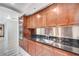 Modern kitchen featuring sleek wood cabinetry, stainless steel appliances, and stylish countertops at 2700 Las Vegas Blvd # 3507, Las Vegas, NV 89109