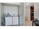 Functional laundry area with stacked washer and dryer provides in-unit convenience at 2700 Las Vegas Blvd # 3507, Las Vegas, NV 89109