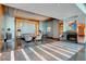 The lobby features a striking fireplace and elegant decor creating a welcoming atmosphere at 2700 Las Vegas Blvd # 3507, Las Vegas, NV 89109