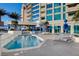 Pool and deck area with lounge chairs offering a relaxing outdoor space at 2700 Las Vegas Blvd # 3507, Las Vegas, NV 89109
