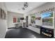 Bright home gym with plenty of natural light and a view of the outdoors at 294 Besame Ct, Las Vegas, NV 89138