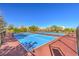 Outdoor pickleball courts surrounded by black fence and desert landscaping at 4273 Sunrise Flats St, Las Vegas, NV 89135