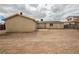 Open backyard view showing yard size and the home's neutral exterior at 4790 E Cleveland Ave, Las Vegas, NV 89104