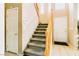 Interior stairway leading to the upper level of the home at 5040 Copperlyn St, Las Vegas, NV 89122