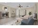 The Main Bedroom features a fireplace, sitting area and neutral color palette at 5192 Estasi St, Las Vegas, NV 89135