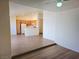 Open floorplan with view of the kitchen and living space, showing wood flooring at 5406 Indigo Hills St, North Las Vegas, NV 89031