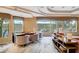 Elegant bar area with counter seating, great light and outdoor views at 60 Innisbrook Ave, Las Vegas, NV 89113