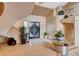 Stunning foyer with a curved staircase, high ceilings, and a modern design at 60 Innisbrook Ave, Las Vegas, NV 89113