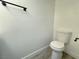 Updated half bathroom featuring new fixtures and flooring at 6174 Meadowgrass Ln, Las Vegas, NV 89103
