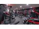 This home features a fully equipped home gym with various exercise machines and equipment at 6655 Tranquil Seas Ct, Las Vegas, NV 89139
