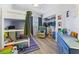 Bedroom featuring a loft bed, ceiling fan, and lots of toys at 8433 Honeywood Cir, Las Vegas, NV 89128