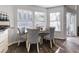 Cozy breakfast nook features a wooden table and comfortable chairs, flooded with natural light through large windows at 8433 Honeywood Cir, Las Vegas, NV 89128