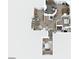 Detailed floor plan showcasing the layout of the entire house, including bedrooms, living spaces and kitchen at 8433 Honeywood Cir, Las Vegas, NV 89128
