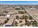 Wide aerial view of the Nevada property, showcasing its expansive landscape and proximity to the city at 10615 Rancho Destino Rd, Las Vegas, NV 89183