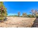 Expansive lot offering ample space for landscaping or outdoor entertaining bordered by a fence line at 10615 Rancho Destino Rd, Las Vegas, NV 89183