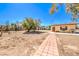 Expansive backyard with shed and mature trees at 10615 Rancho Destino Rd, Las Vegas, NV 89183