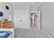 Bedroom with carpet floors, double closet, ceiling fan, and natural light from window at 1395 Logandale Dr, Logandale, NV 89021
