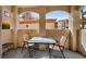 Private patio area with seating, perfect for relaxing outdoors at 1851 Hillpointe Rd # 2412, Henderson, NV 89074