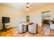 Relaxing dining area featuring a table, tile floors, and a view to the kitchen at 2201 Rosanna St, Las Vegas, NV 89117