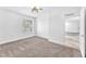 Spacious bedroom with carpet, window, closet, and doorway at 2606 S Durango Dr # 287, Las Vegas, NV 89117