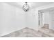 Dining Area features modern chandelier and tile floors at 2606 S Durango Dr # 287, Las Vegas, NV 89117